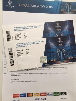 2 entradas Uefa Champions League Final Cat.2